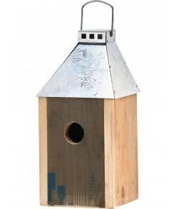 A2 Living Galvaniseret Mini 'Birdy Sleep Wall' Fuglehus (genb. træ)