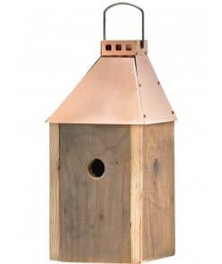 A2 Living Kobber Mini 'Birdy Sleep Wall' Fuglehus (genb. træ)