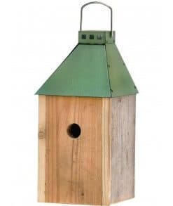 A2 Living Olivengrøn Mini 'Birdy Sleep Wall' Fuglehus (genb. træ)