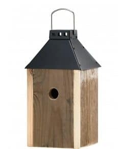 A2 Living Sort Mini 'Birdy Sleep' Fuglehus (genb. træ)