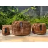 A2 Living, urtepotter, homein.dk, A2 Living Rund Rattan Urtepotte (Bowl)