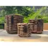 A2 Living, urtepotter, Homein.dk, A2 Living Rund Rattan Urtepotte